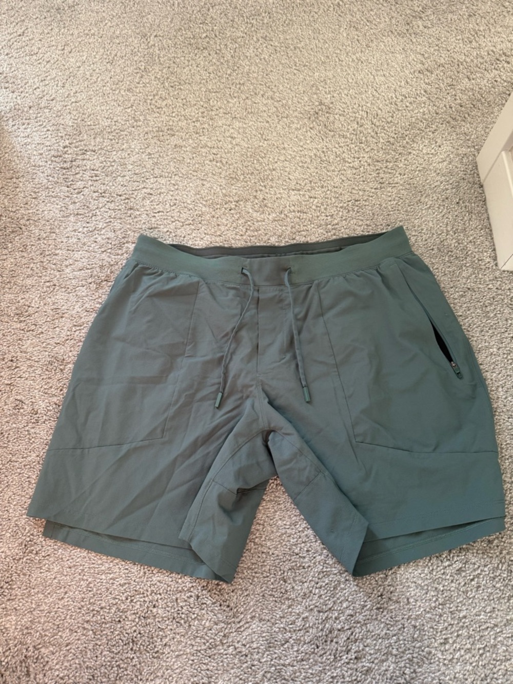 lululemon athletica Men's Olive Green Athletic Shorts